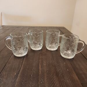 Princess House Fantasia Crystal Mugs Set of 4